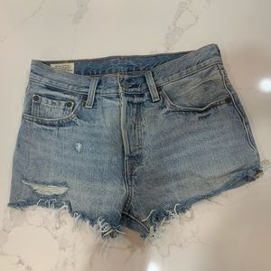 Levi’s Distressed 501 Shorts